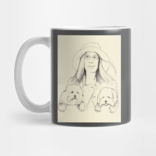 Barbra Streisand with Sammie Mug